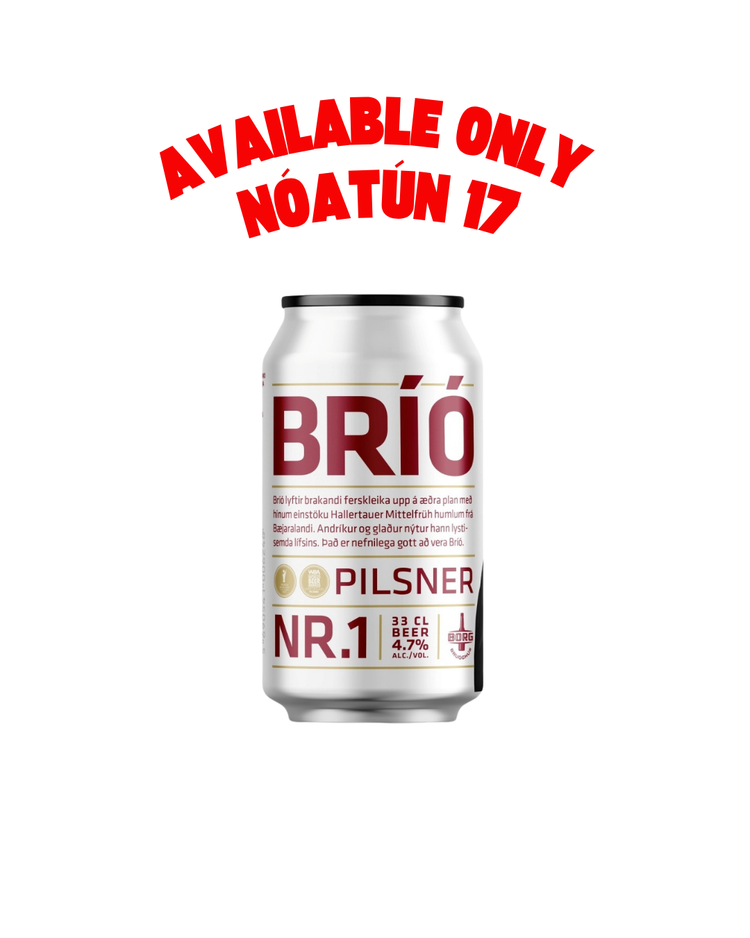 Bríó 4,7% 0,33L dós  NÓATÚN 17