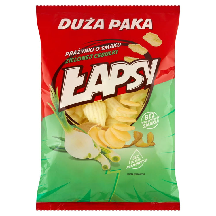 LAPSY SNAKI ZIEMNIACZANE ZIELONA CEBULKA 110G
