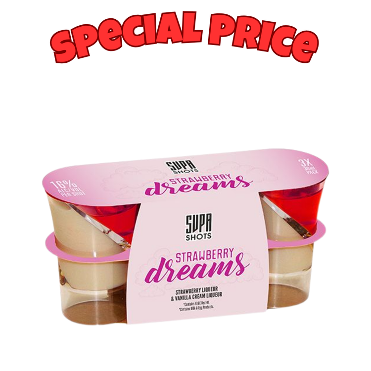SUPA Shots Strawberry Dream 16%
