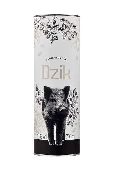 Wódka Black 0,70l 40,0% DZIK Tuba