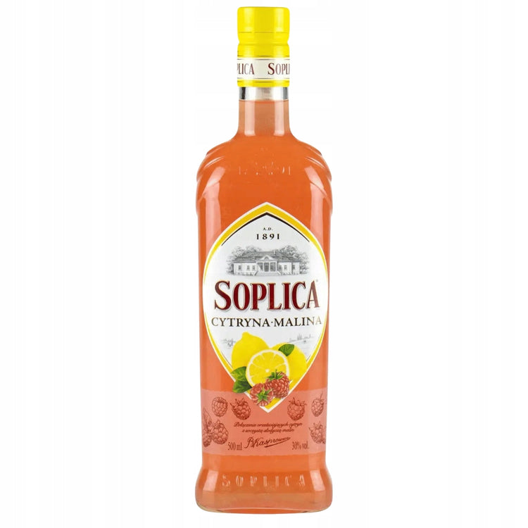 SOPLICA CYTRYNA - MALINA 0.5L 25%