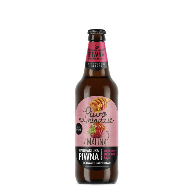 PIWO NA MIODZIE Z MALINA 4,7% 500ml