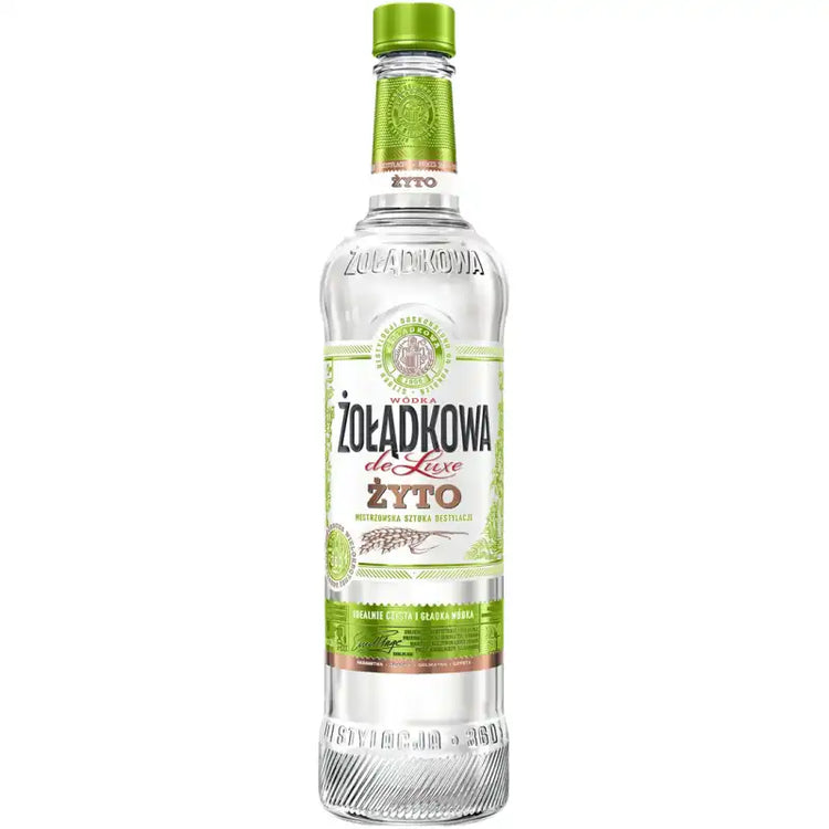 ŻOŁĄDKOWA CZYSTA DE LUXE 0.5L 37.5% ŻYTO