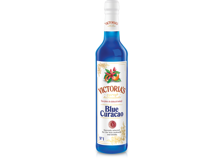 Victoria's syrop barmanski BLUE CURACAO 490ML