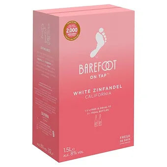 Barefoot White Zinfandel 8% 1,5L