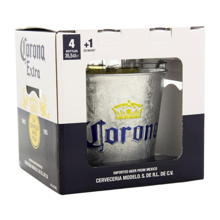 Corona Ice Bucket gift pack 4x355ml + fata