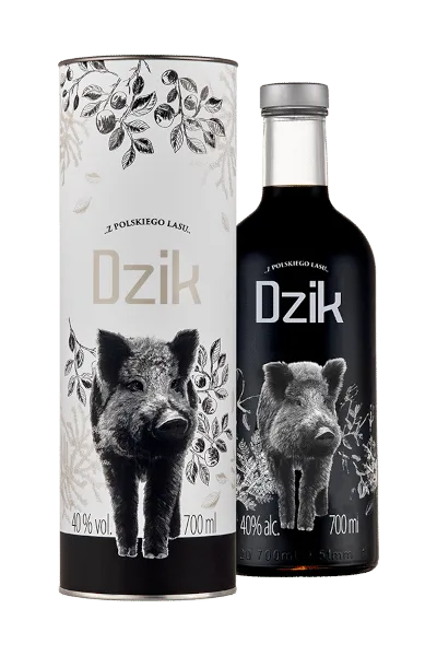 Wódka Black 0,70l 40,0% DZIK Tuba